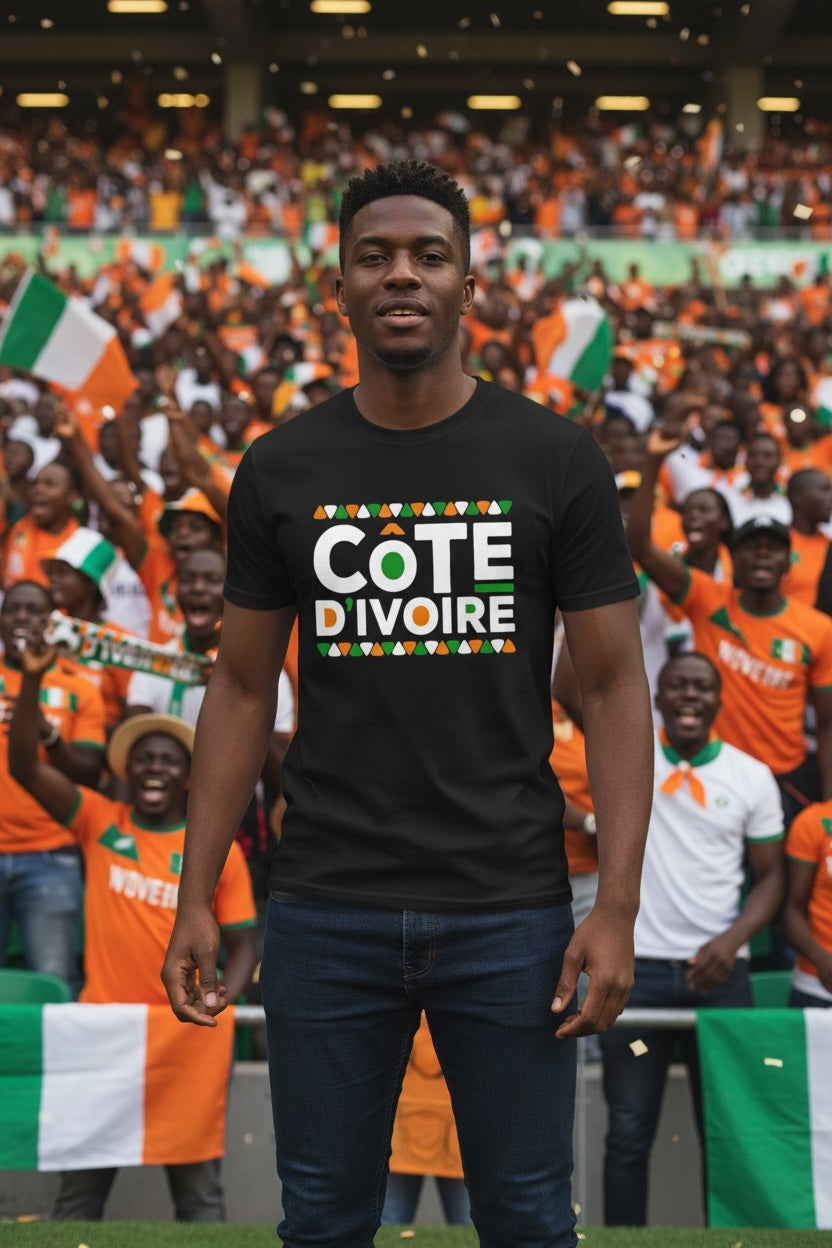 T-shirt Côte d’Ivoire – Supporter Officiel CAN 2025