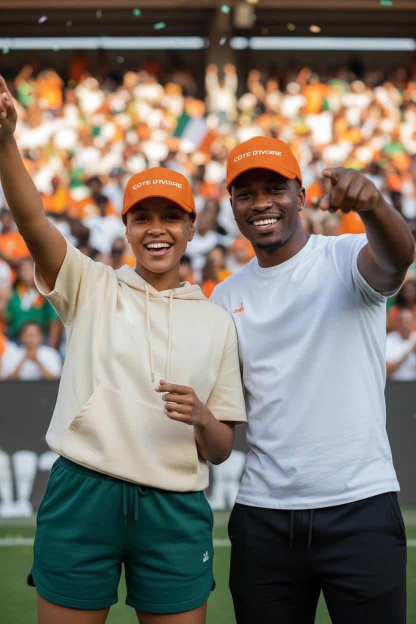 Casquette orange Côte d’Ivoire