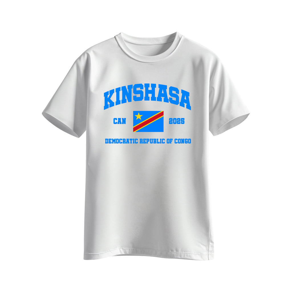 T-shirt Blanc RDC – Supporter Officiel CAN 2025