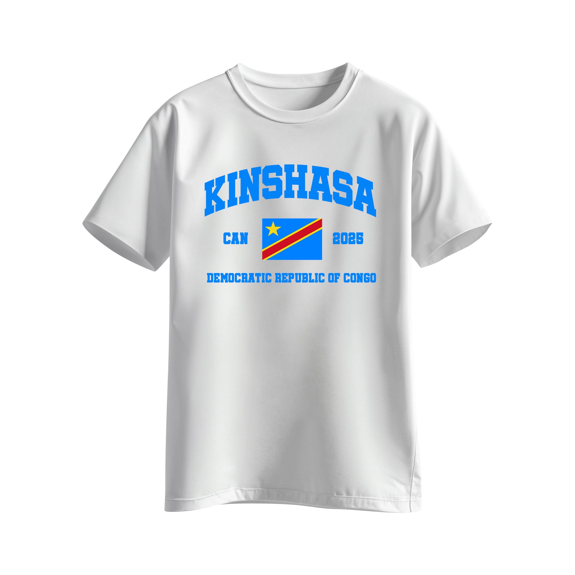 T-shirt Blanc RDC – Supporter Officiel CAN 2025