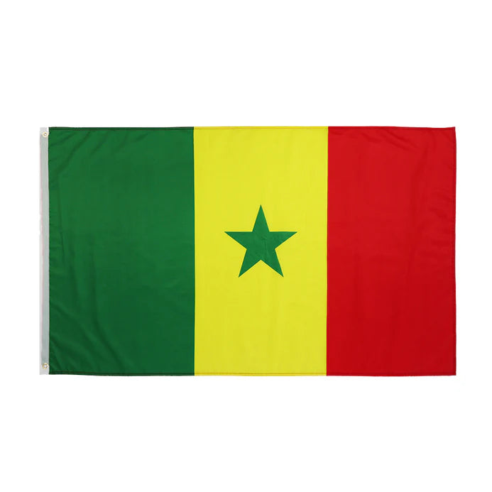 Drapeau du Sénégal – Accessoire Officiel du Supporter pour la CAN 2025