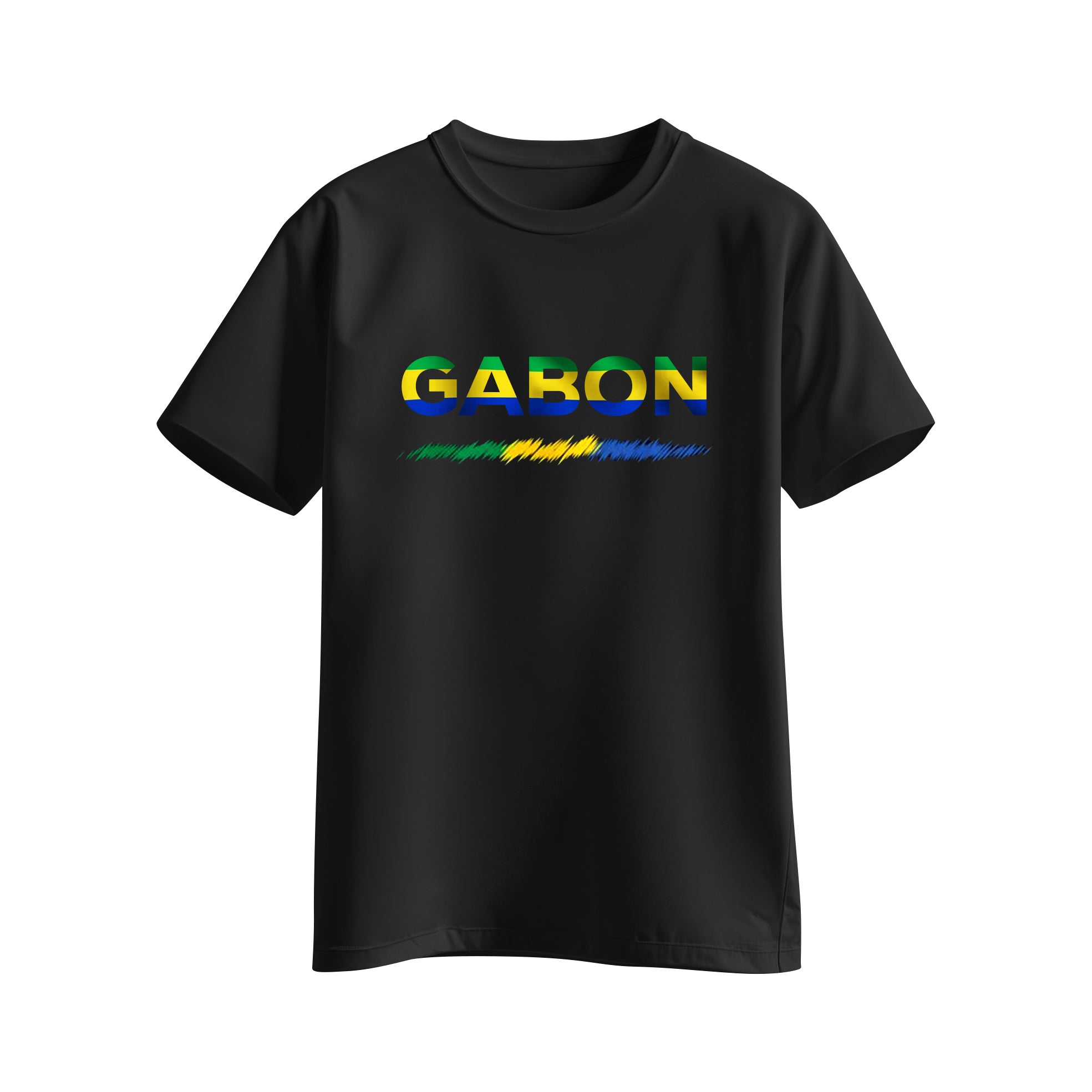 T-shirt Noir Gabon – Supporter Officiel CAN 2025