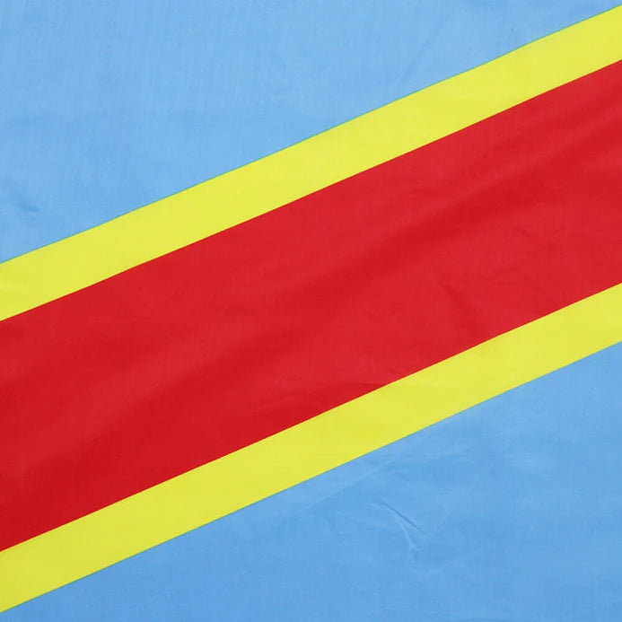 Drapeau RDC 150x100 cm – Supporter République Démocratique du Congo – CAN 2025 Maroc – Coupe d’Afrique