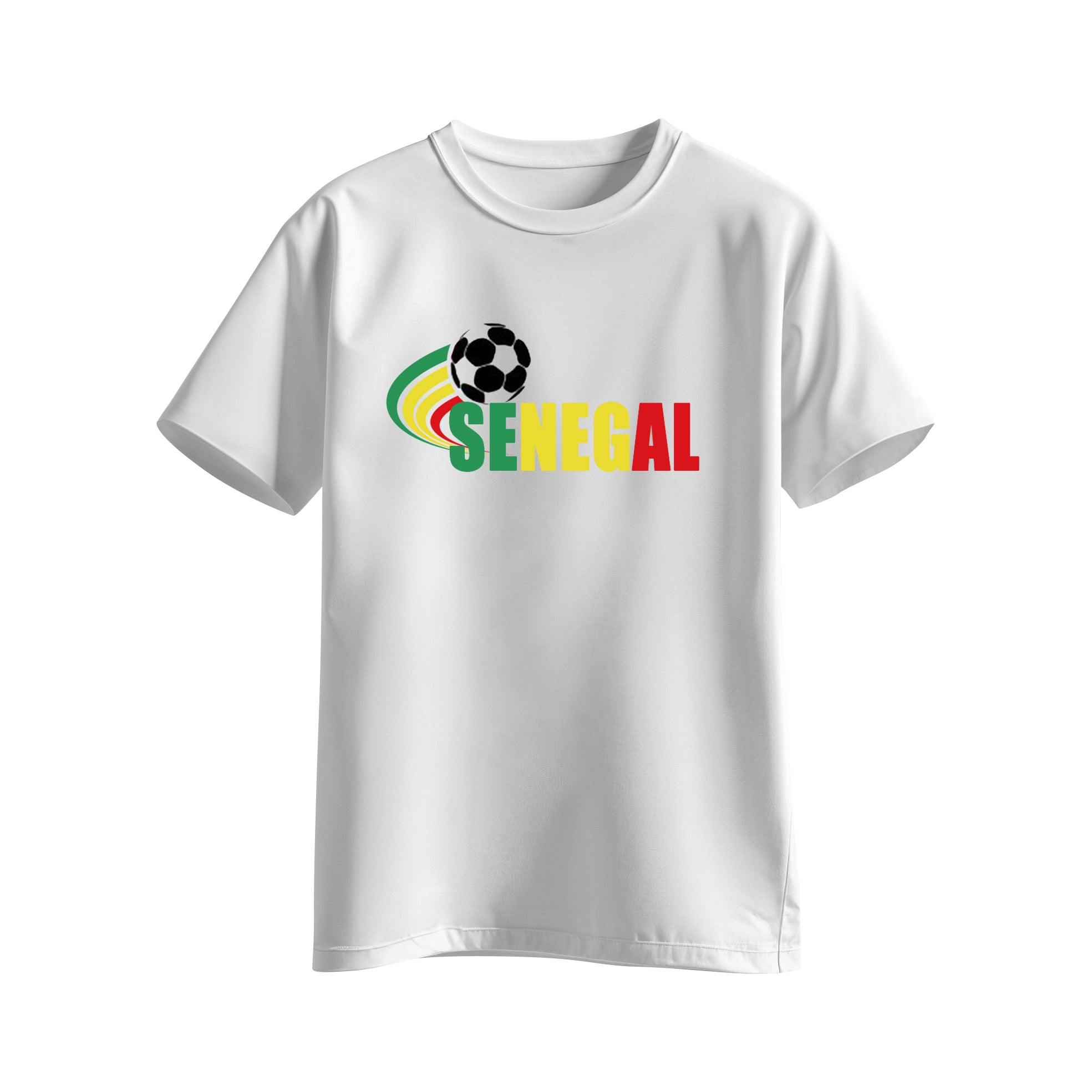 T-shirt Blanc Sénégal – Supporter Officiel CAN 2025
